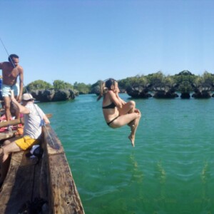 Sea Bath in Zanzibar